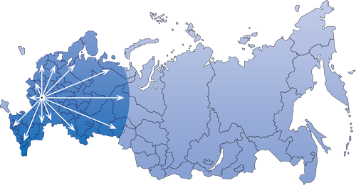 Оказываем услуги в западной части России